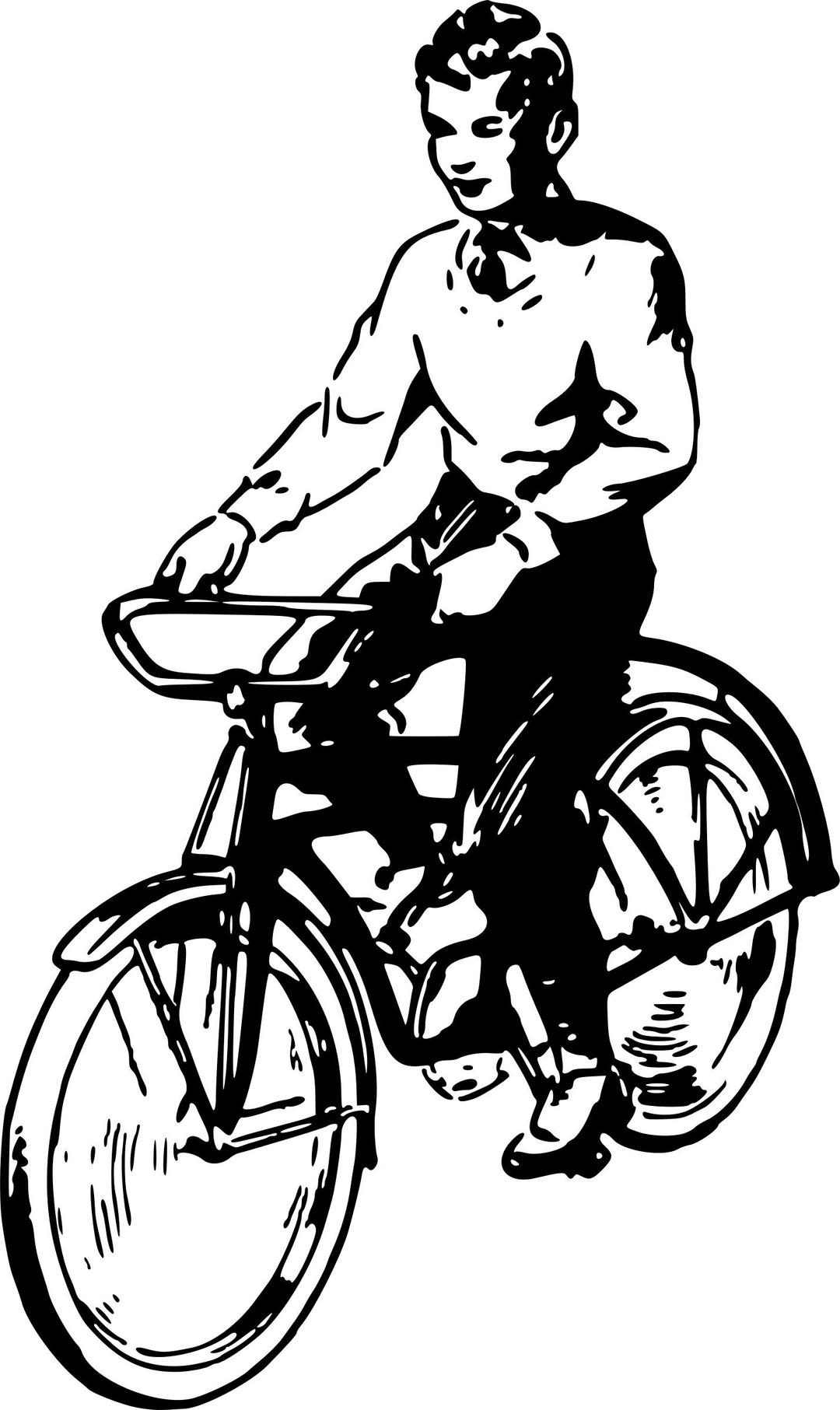 Boy on bike png transparent