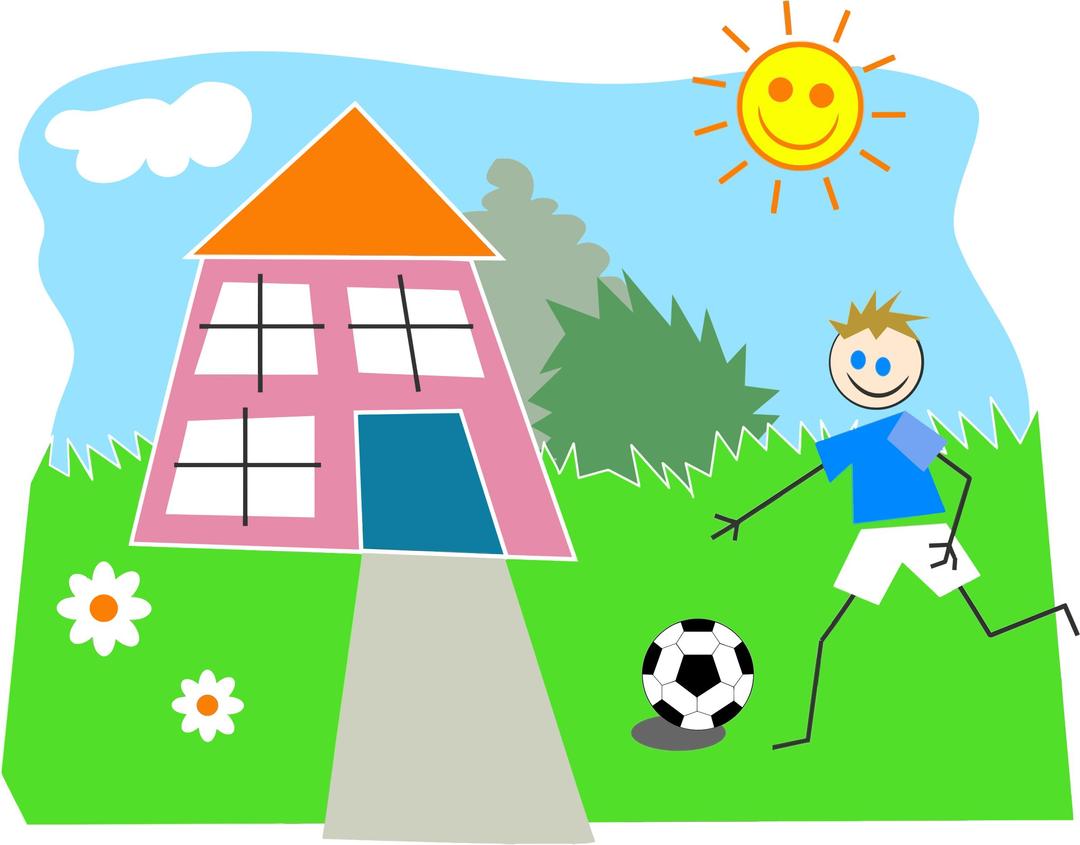 Boy Playing Soccer png transparent