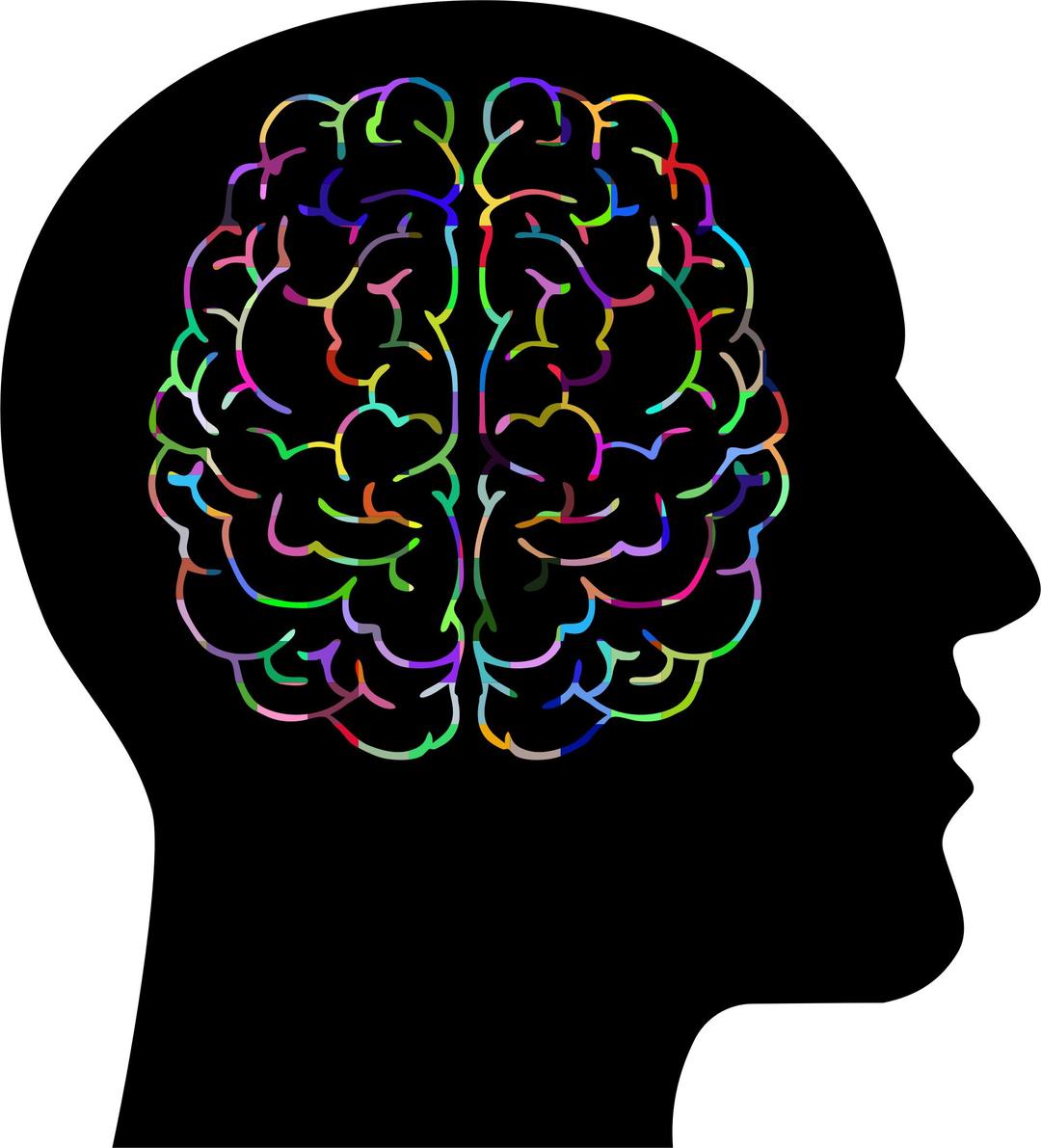 Brain In Man Head Prismatic png transparent