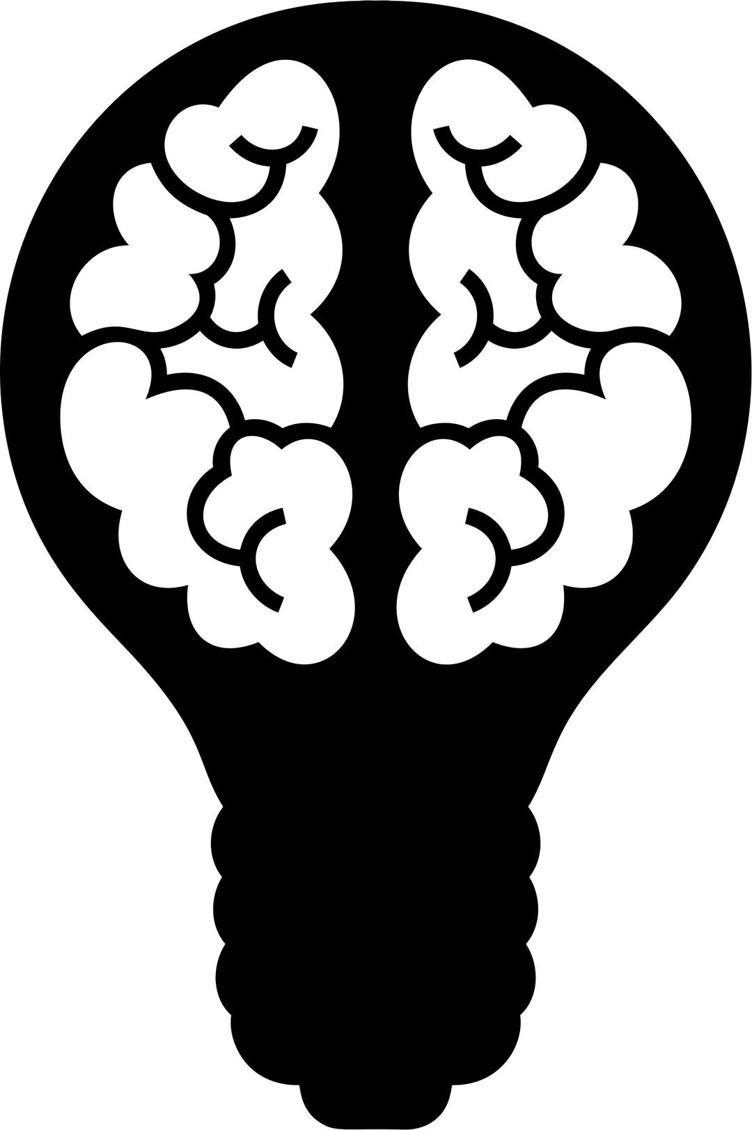 Brain Light Bulb png transparent