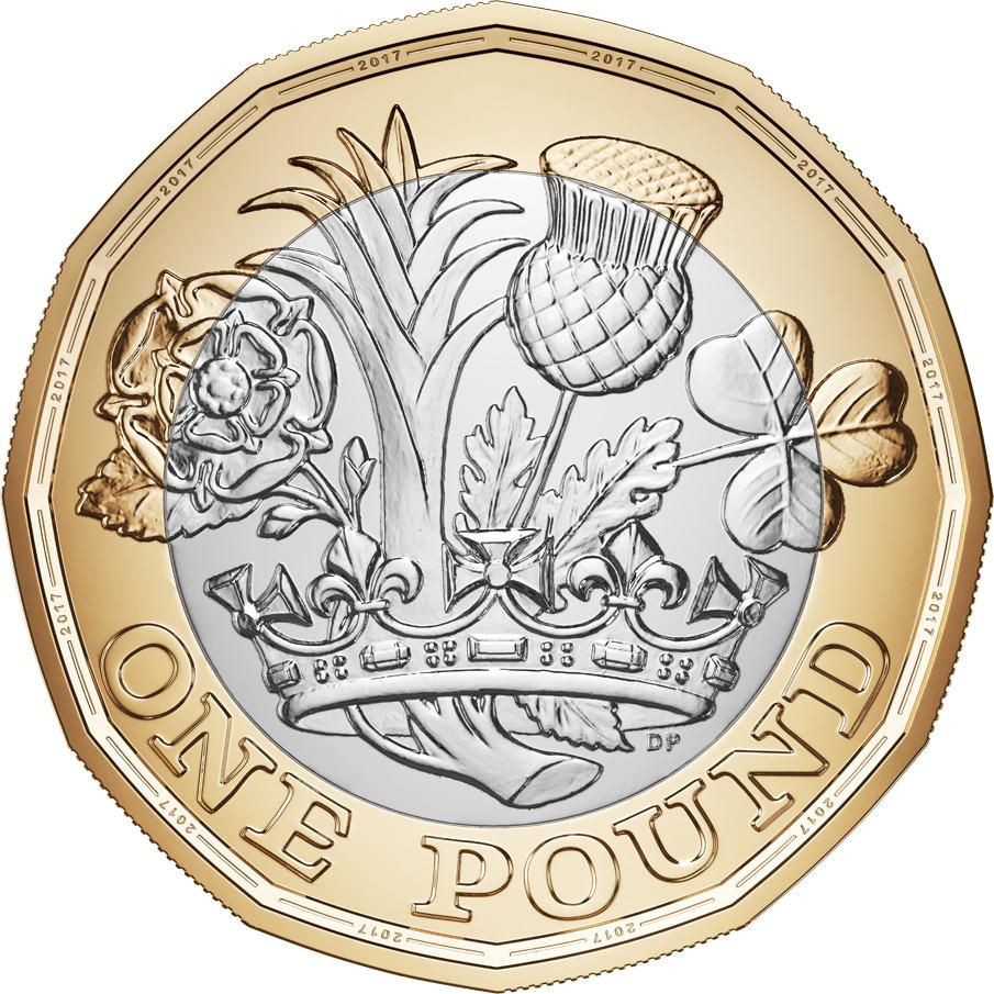 Brand New 12-Sided Pound Coin png transparent