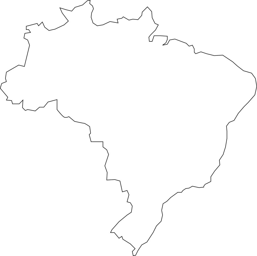 Brazilian map png transparent