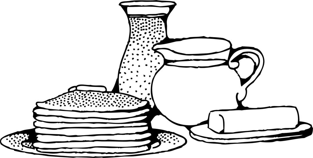 breakfast with pancakes png transparent