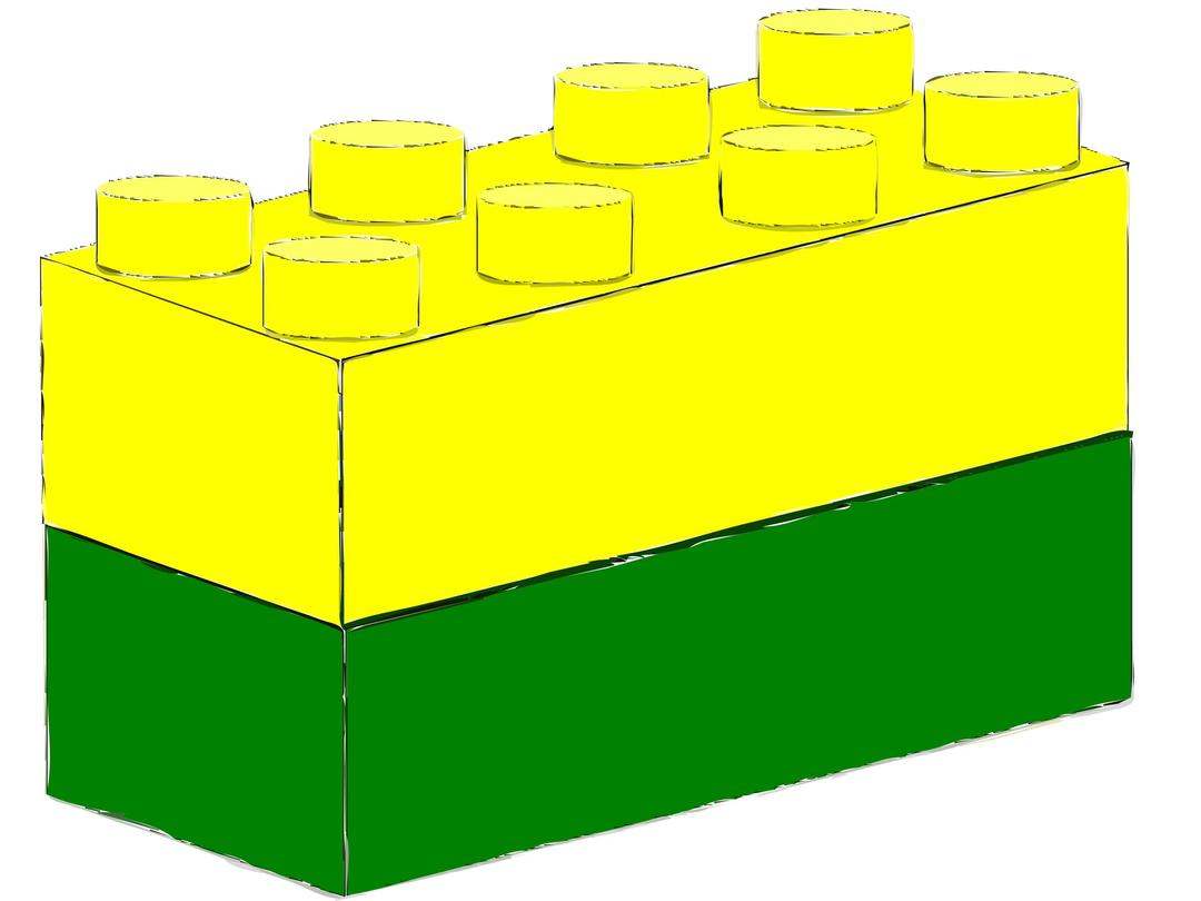 Bricks Yellow Green png transparent
