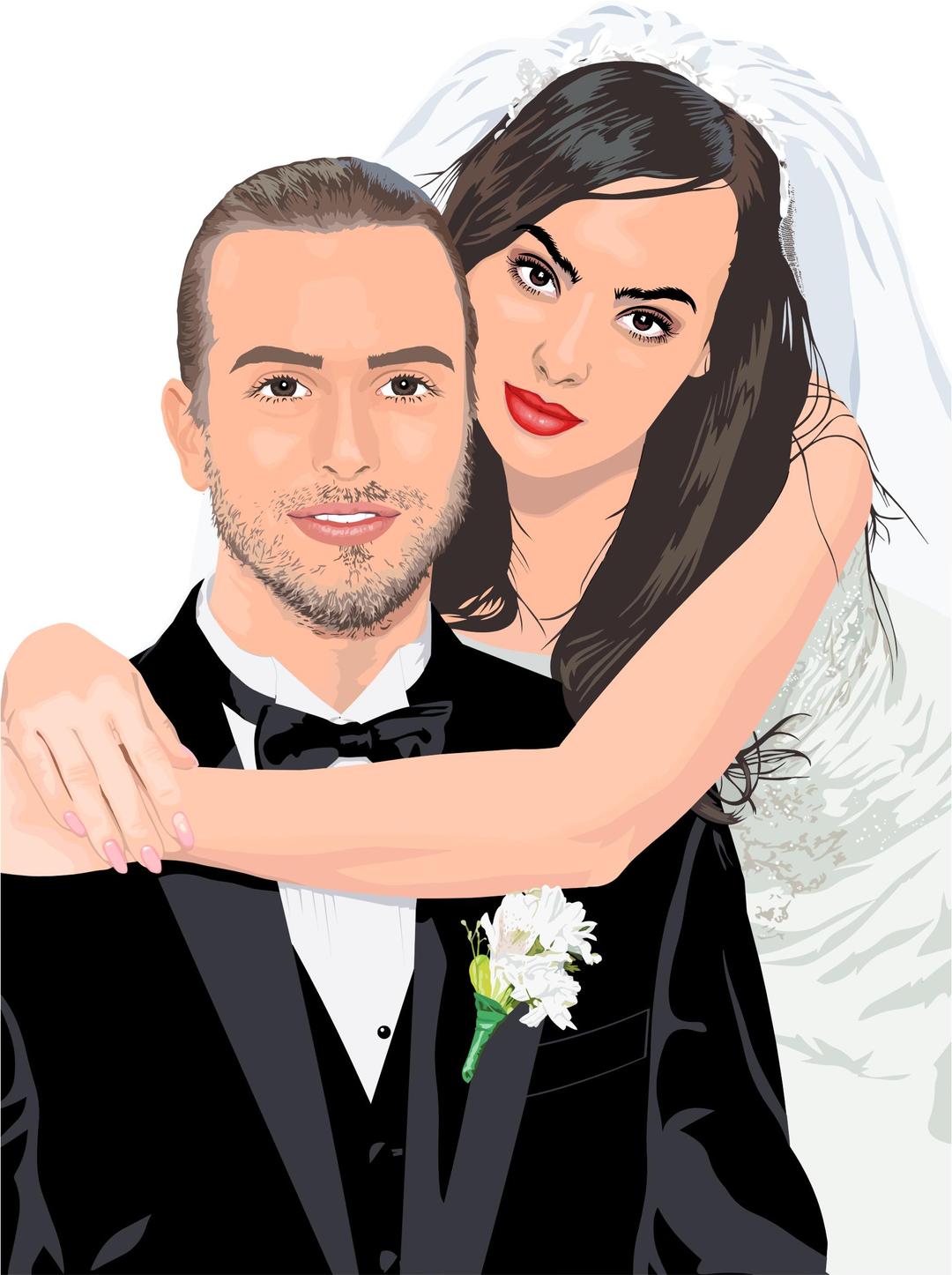 Bride And Groom Wedding Portrait By Heblo png transparent