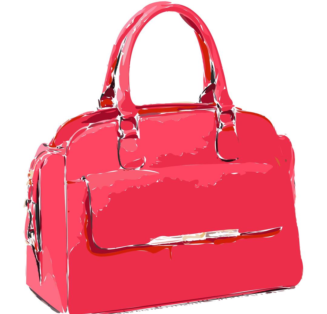 Bright Pink Bag png transparent