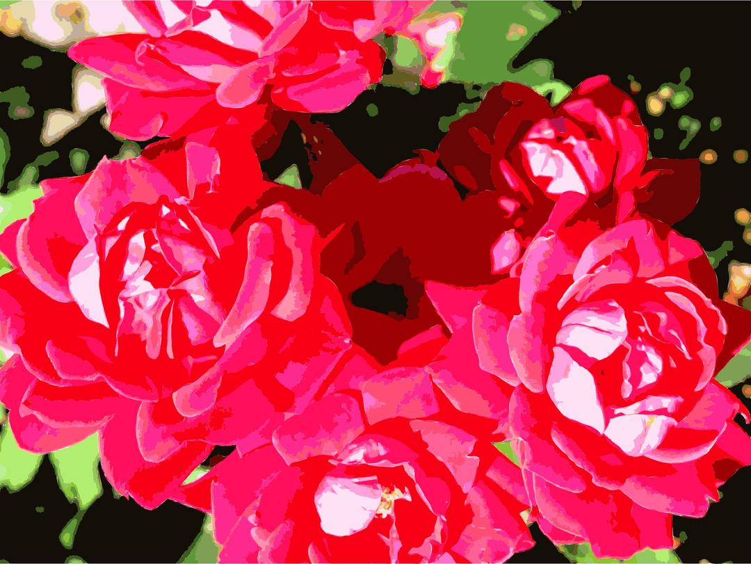 Bright Red Flowers png transparent