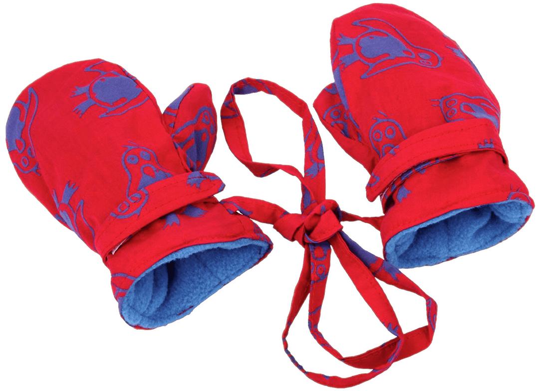 Bright Red Mittens on String For Toddler png transparent