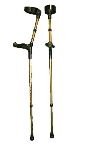 Bronze Design Crutches png transparent