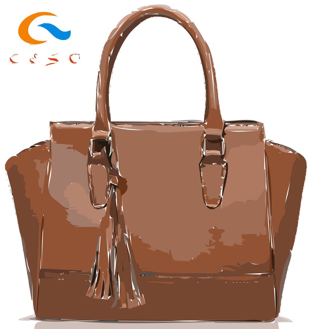 Brown Bag with Logo png transparent