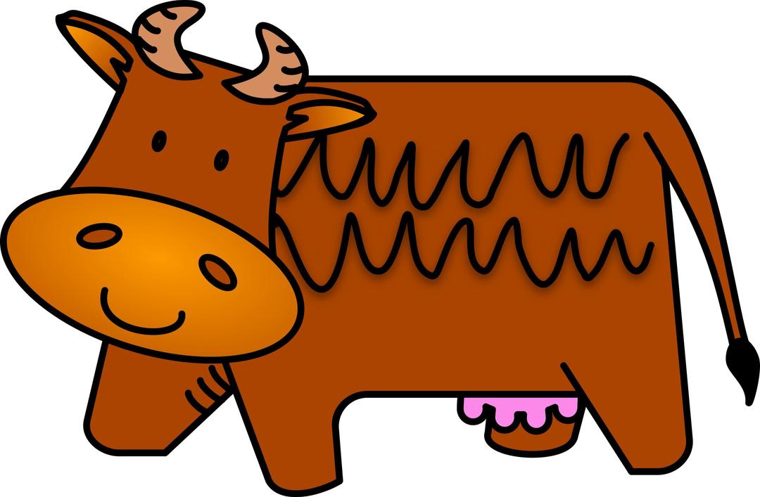 Brown Cow png transparent