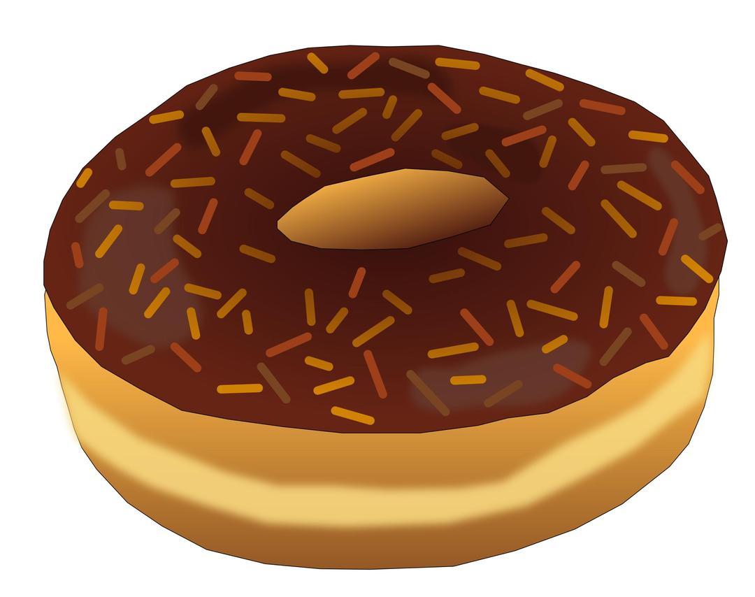 Brown Donut 2 png transparent