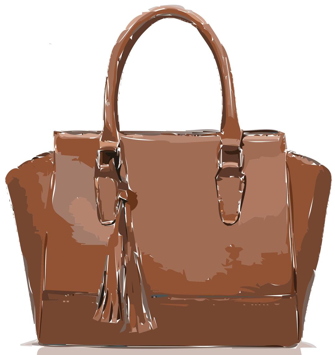 Brown Leather Bag NO LOGO png transparent
