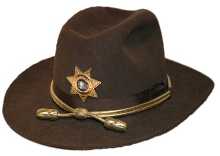 Brown Sheriff's Hat png transparent