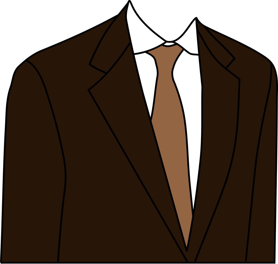 Brown suit png transparent