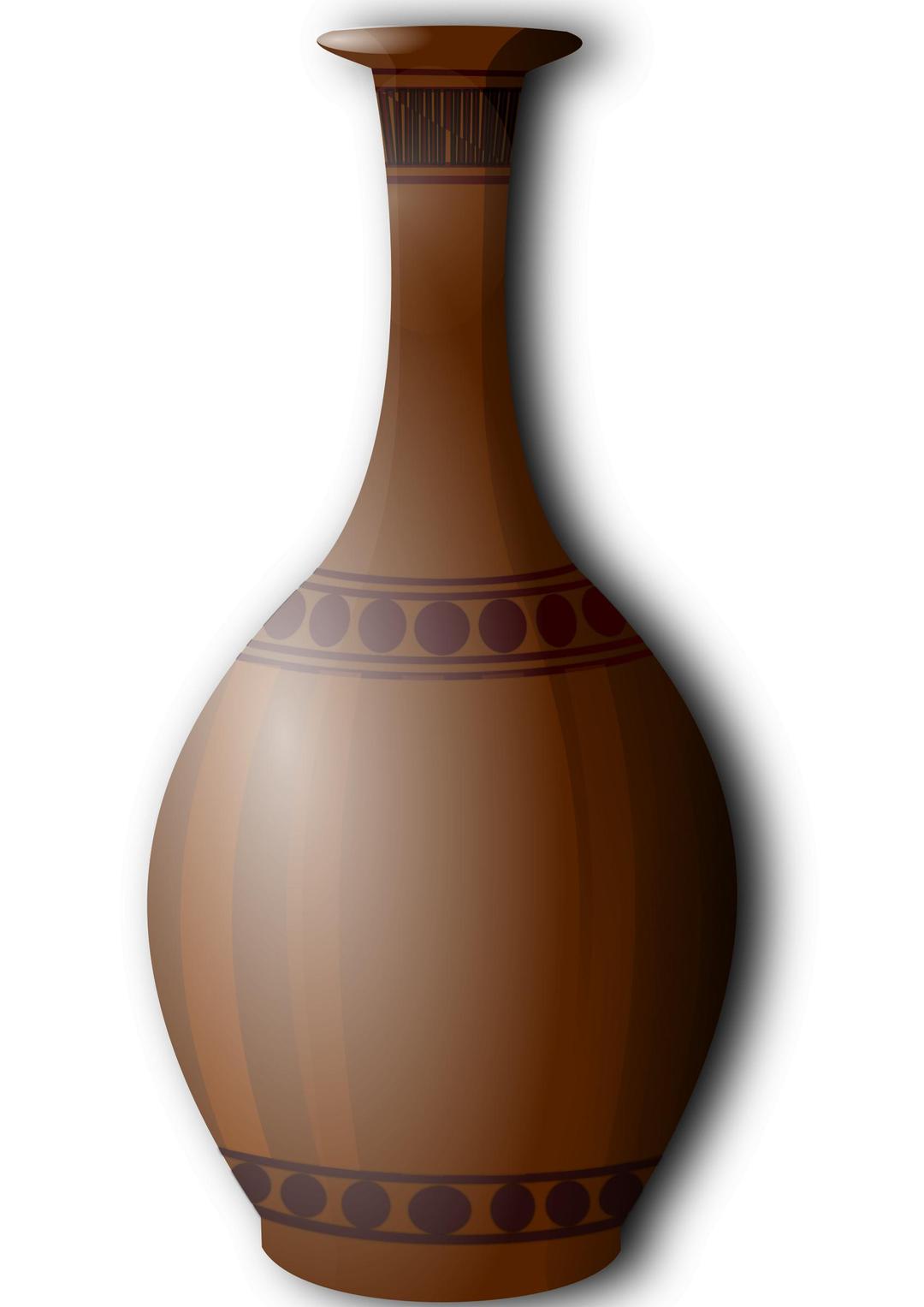 Brown vase clipart. png transparent