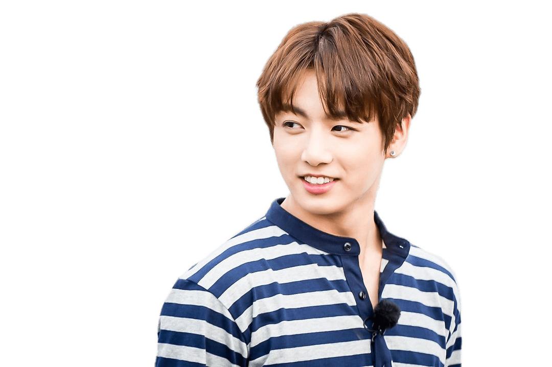 BTS Jungkook Striped Shirt png transparent