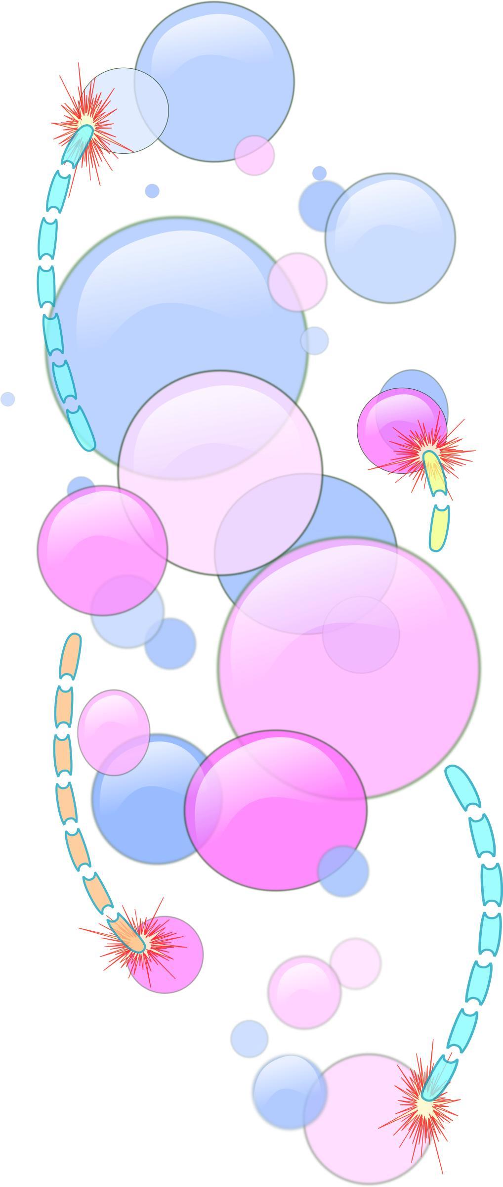 Bubbles and Worms png transparent