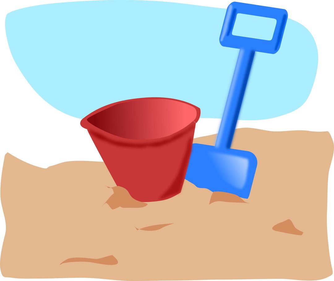 bucket and spade png transparent