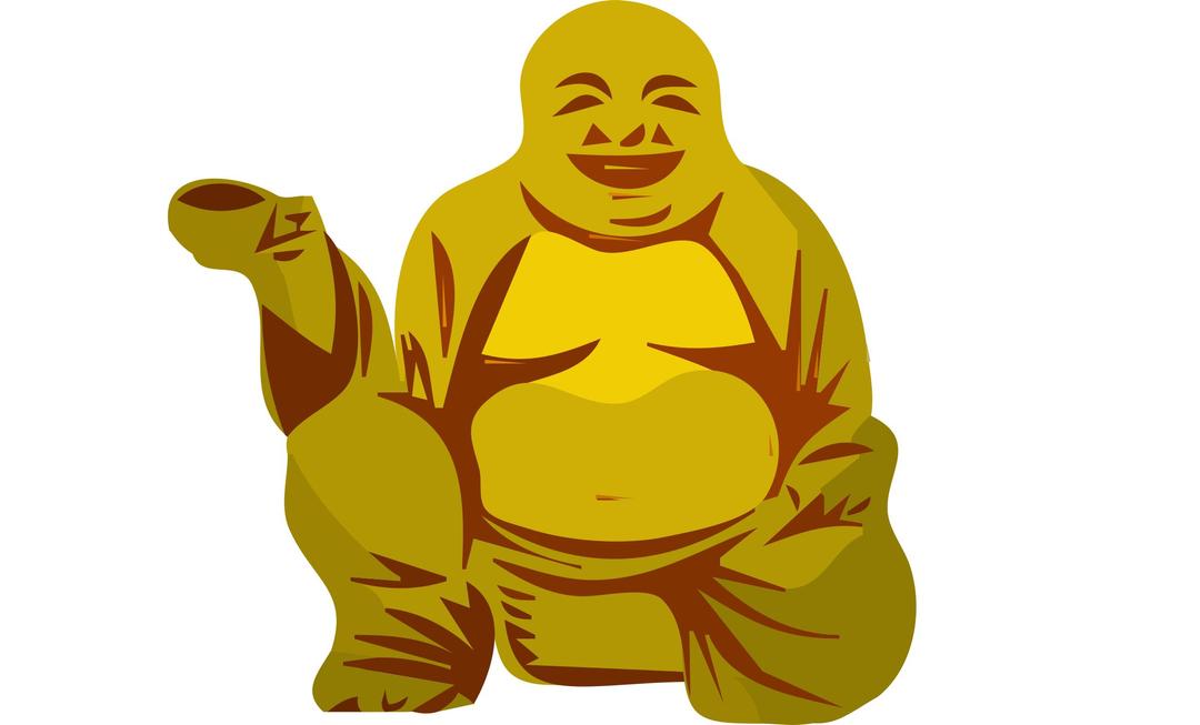 Buddha with cup png transparent