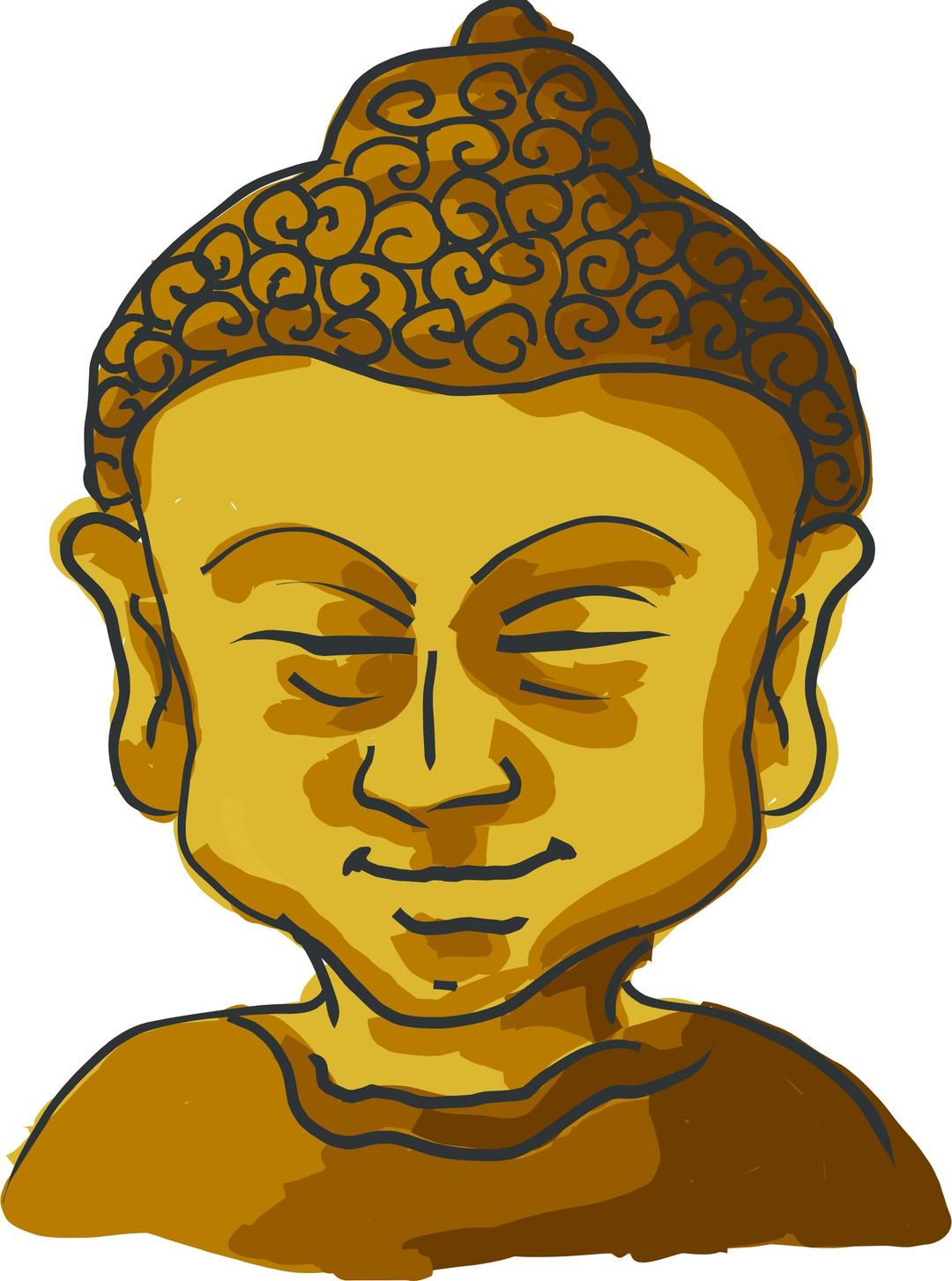 Buddha's head png transparent