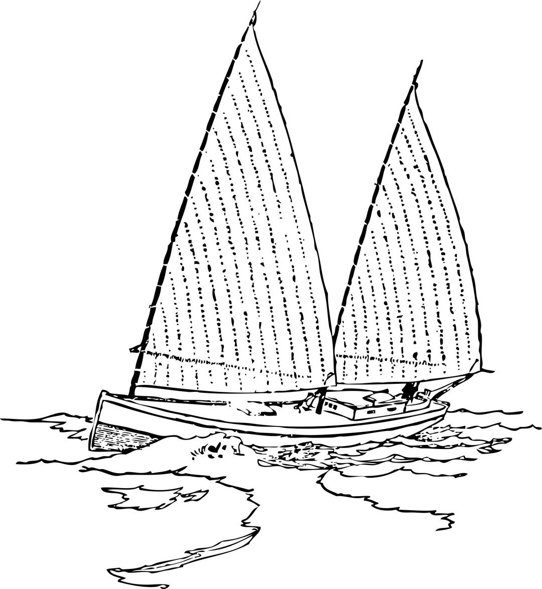 bugeye sailboat png transparent