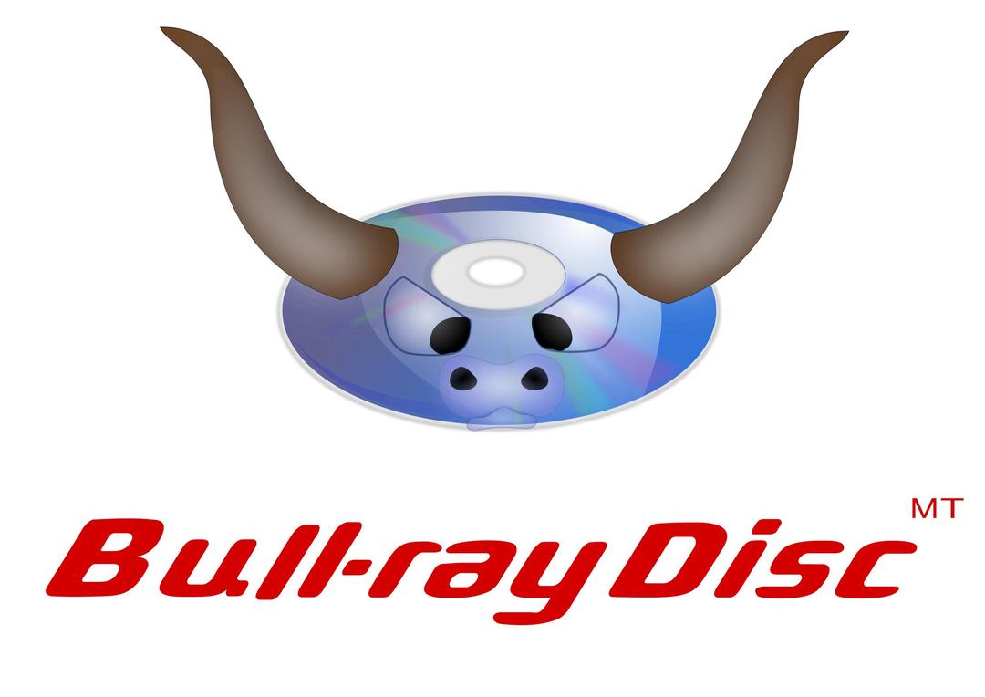 Bull-ray disc parody logo png transparent