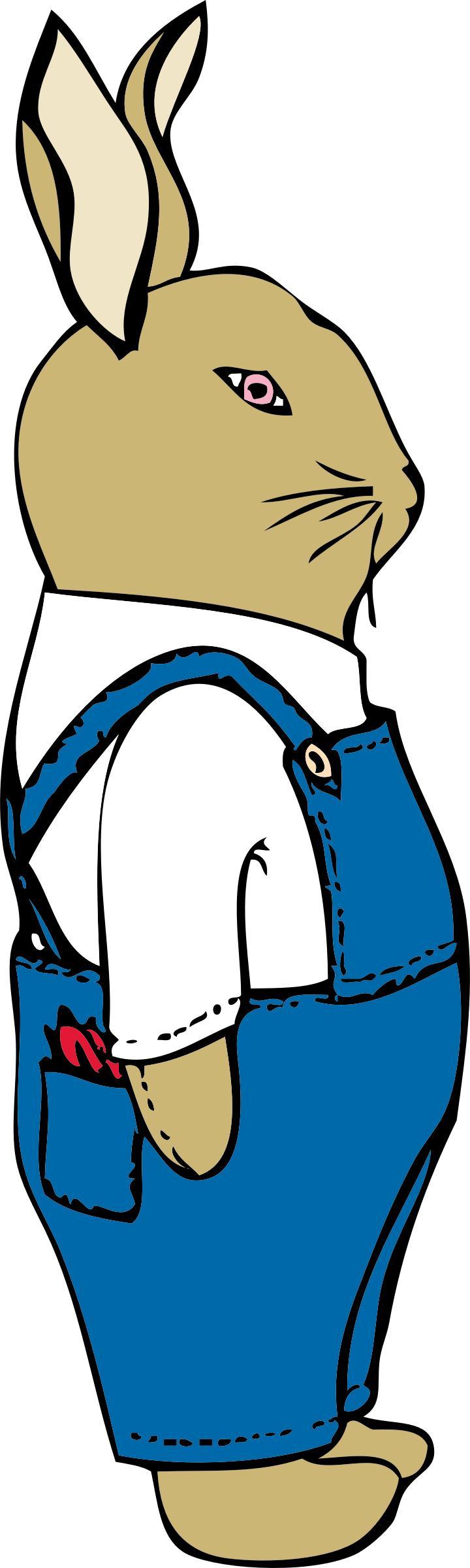 bunny in overalls png transparent