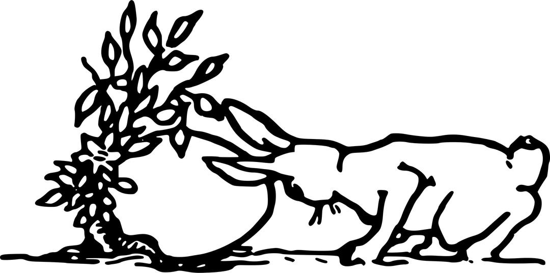 Bunny with egg png transparent