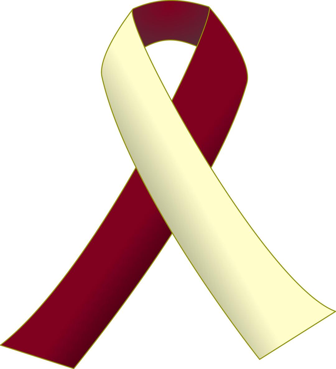 Burgundy and Ivory Ribbon png transparent