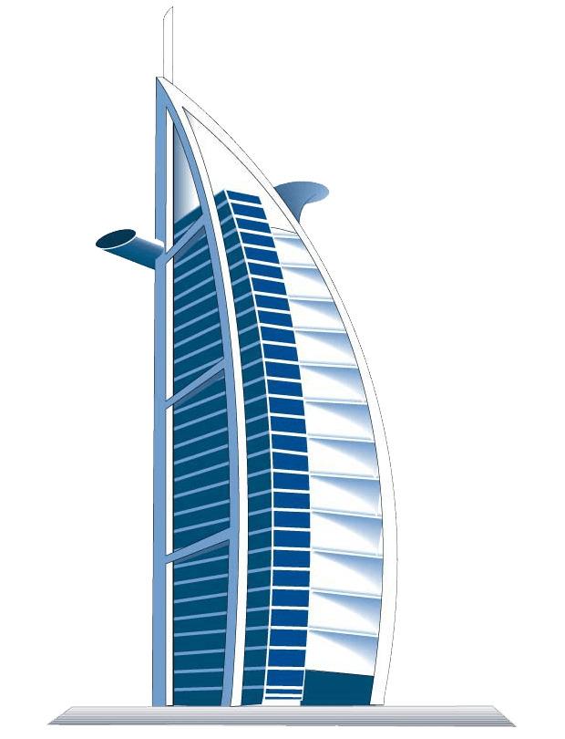 Burj Khalifa Hotel Clipart png transparent