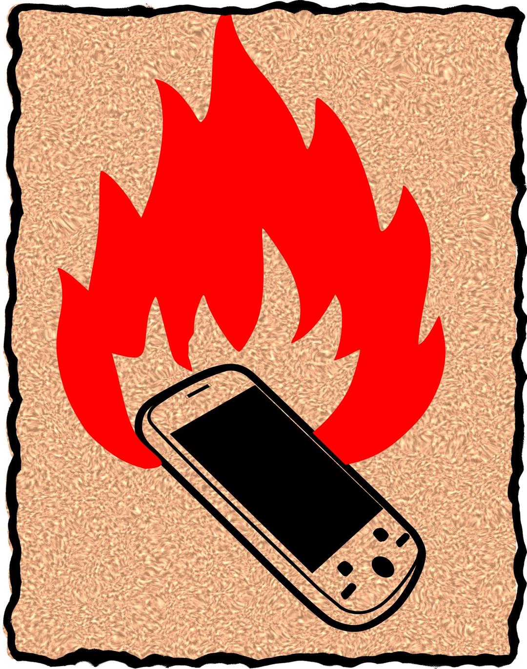 burn your phone png transparent