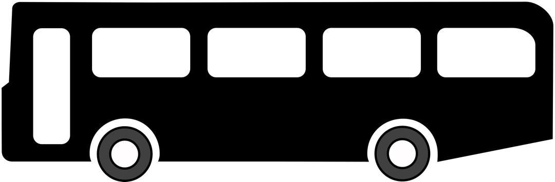 Bus symbol black png transparent