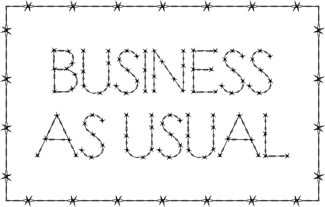 Business As Usual Sign png transparent