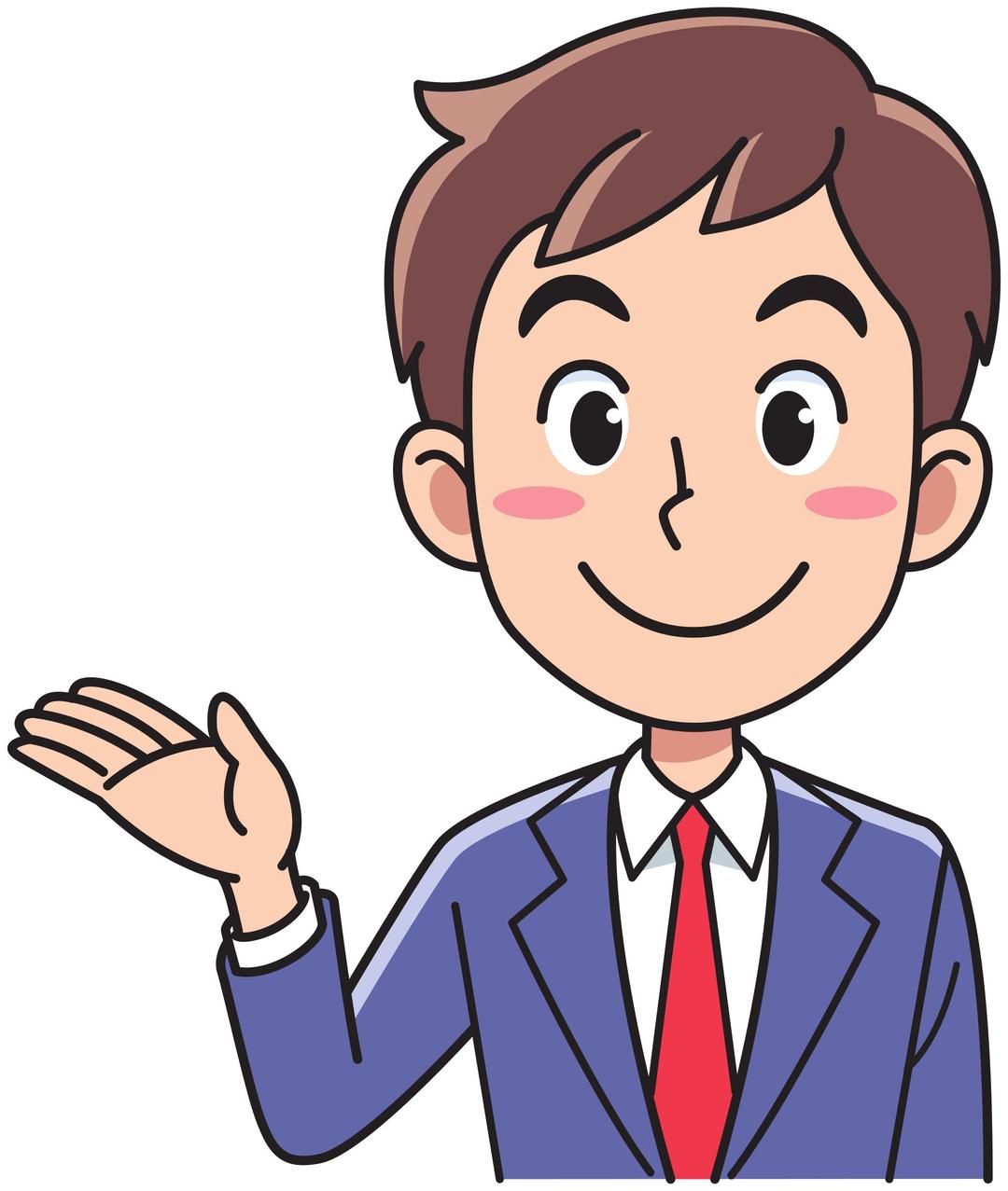 Business man - inviting png transparent