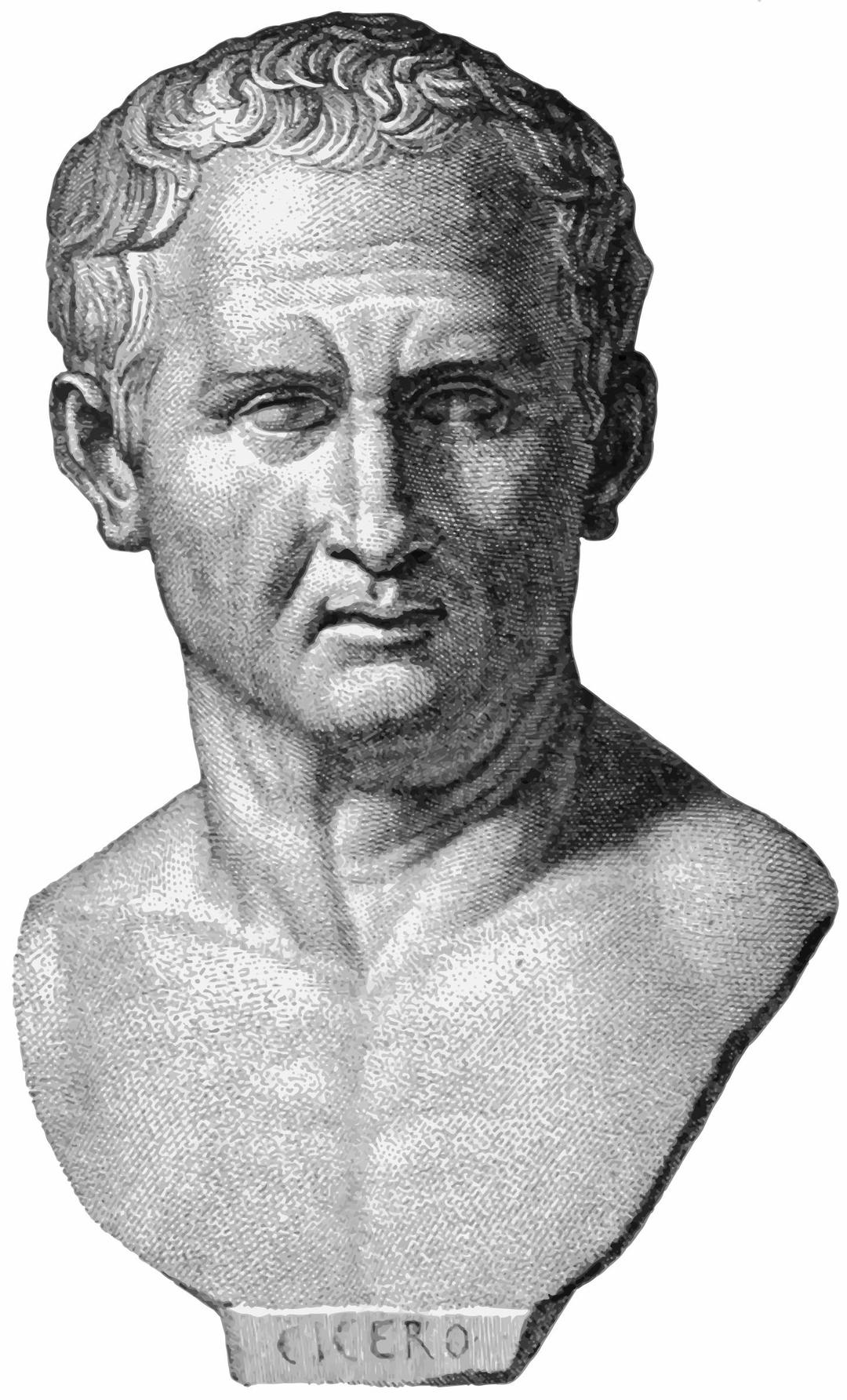 Bust Of Marcus Tullius Cicero png transparent