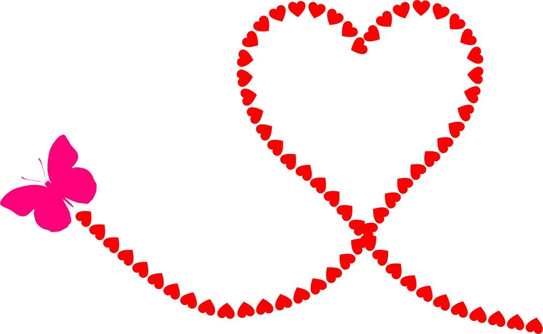 Butterfly Hearts Trail png transparent