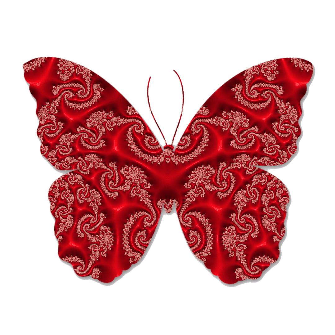 Butterfly Red Lace png transparent