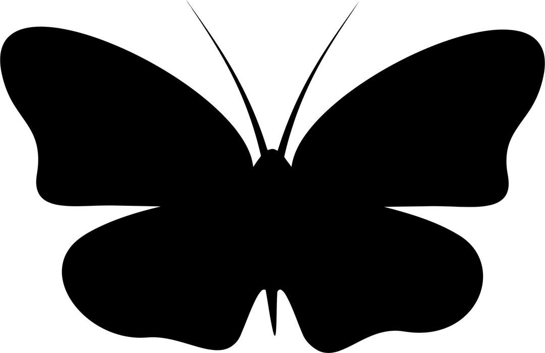 Butterfly Silhouette 5 png transparent