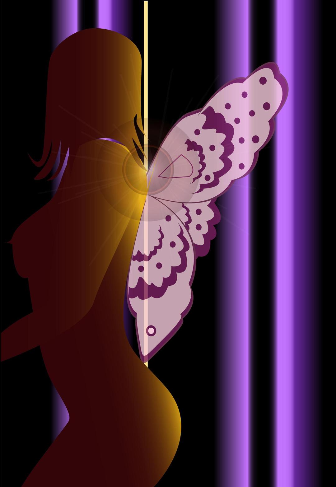 Butterfly Woman png transparent