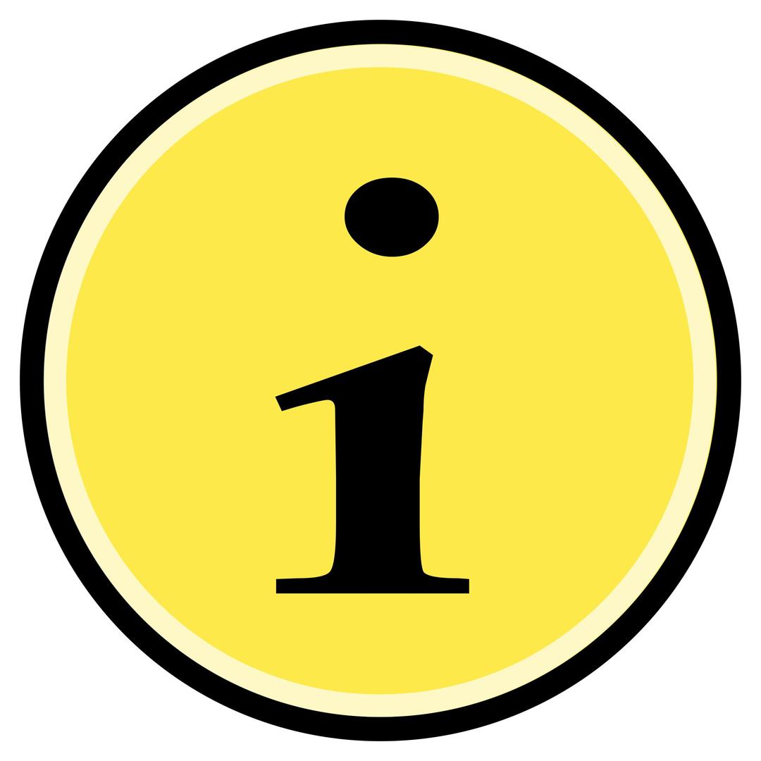 Button - Information (Yellow) png transparent