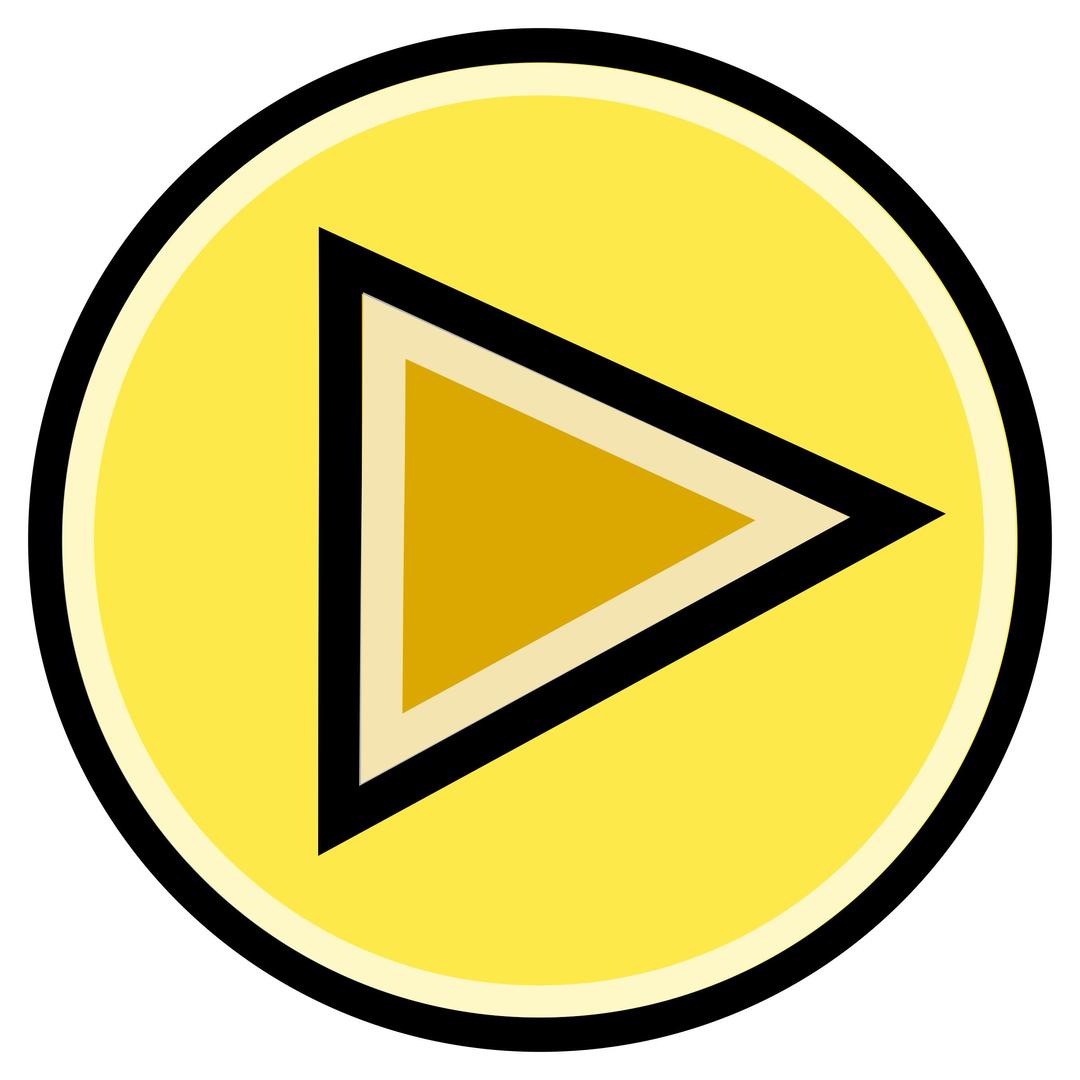 Button - Play (Yellow) png transparent