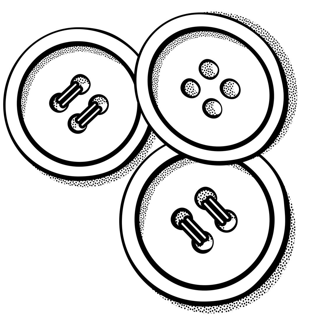 buttons - lineart png transparent