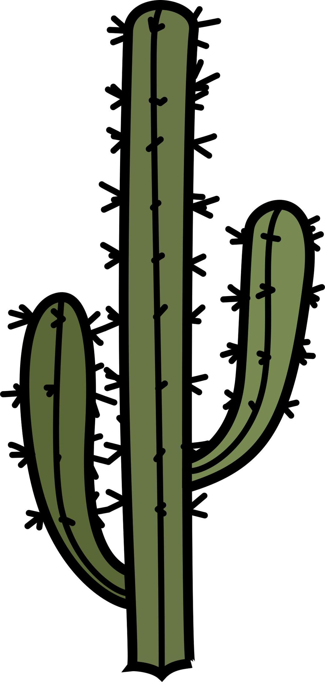 cactus with arms png transparent