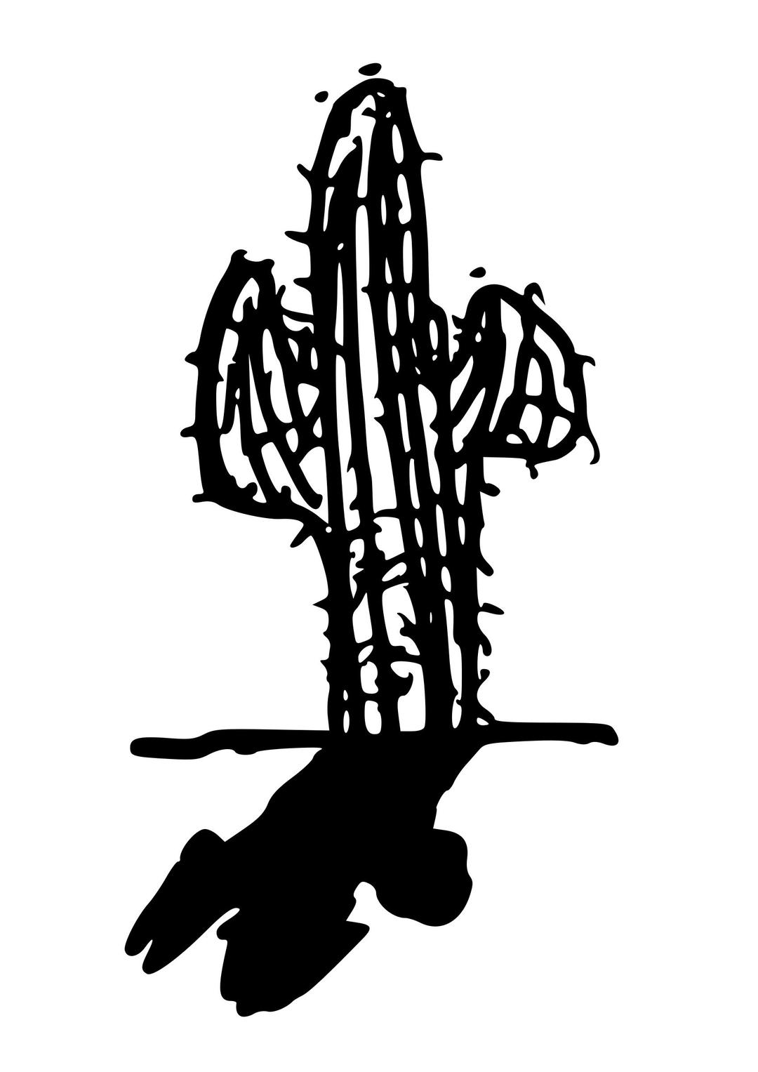 Cactus With Shadow png transparent