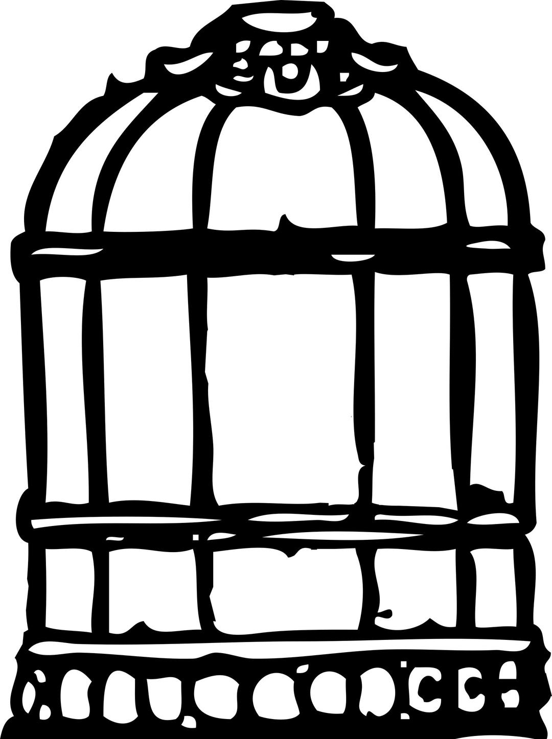 Cage outline  png transparent