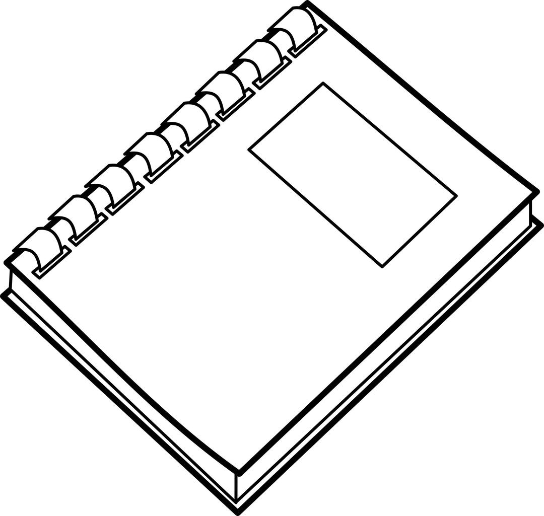 Cahier spirale / spiral notebook png transparent