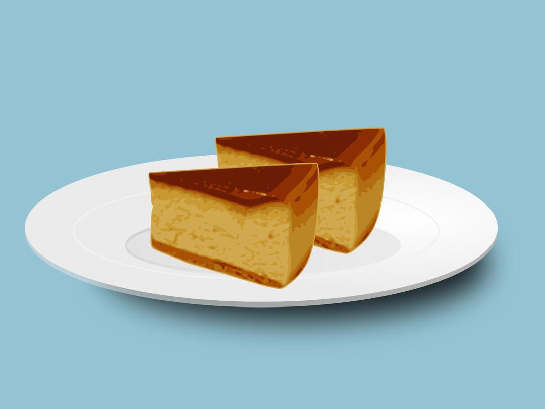 cake on the plate png transparent