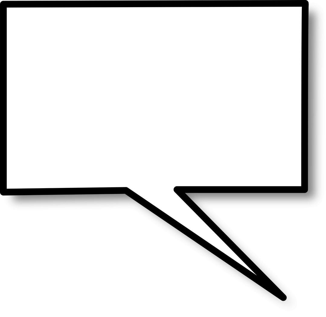 Callout rectangle right png transparent