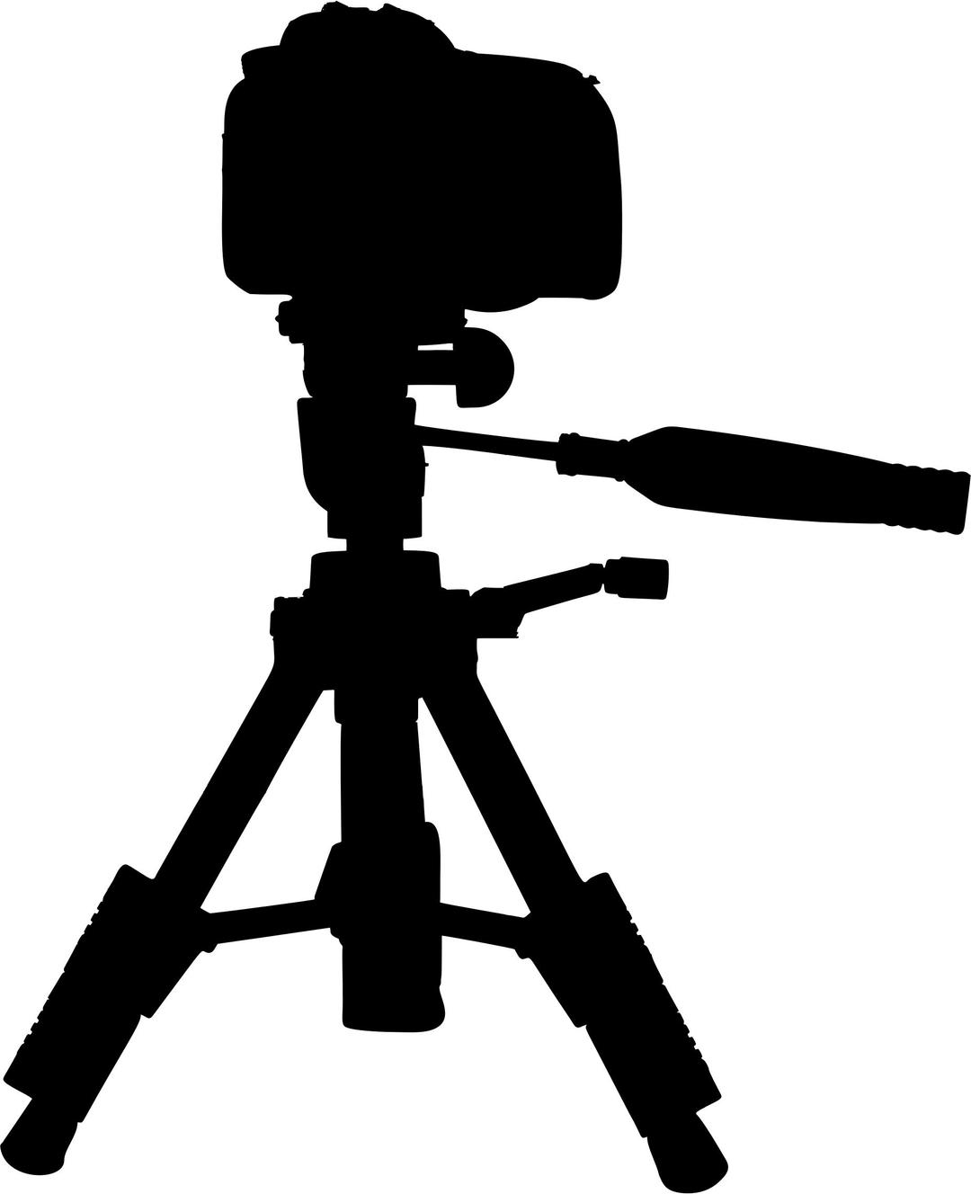 Camera On Tripod Silhouette png transparent